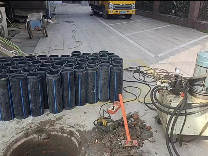达县PE置换管厂家 DN315置换管 非开挖管短管置换